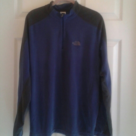 Mens Blue North Face Fleece