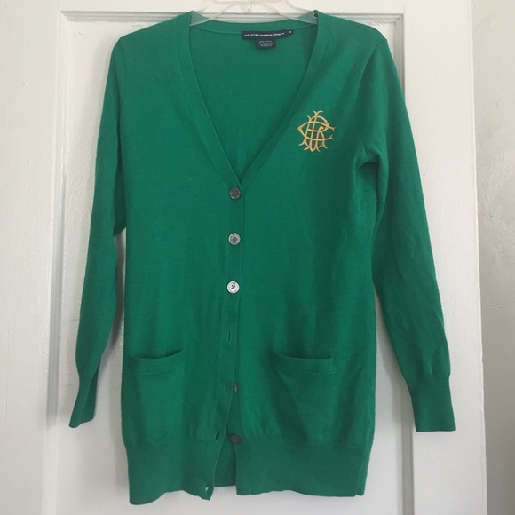 Emerald green Ralph Lauren cardigan