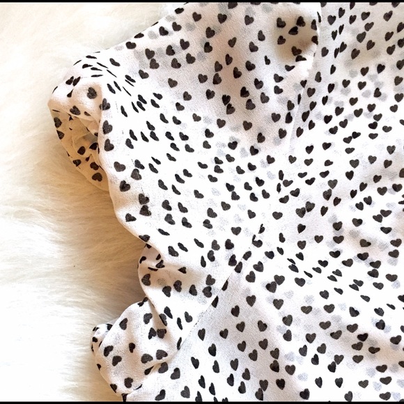 Max Edition HEART polka dot TIE front blouse - Picture 2 of 2