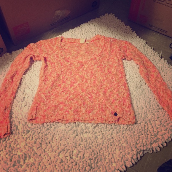 Crop Roxy loose knit sweater! Size small