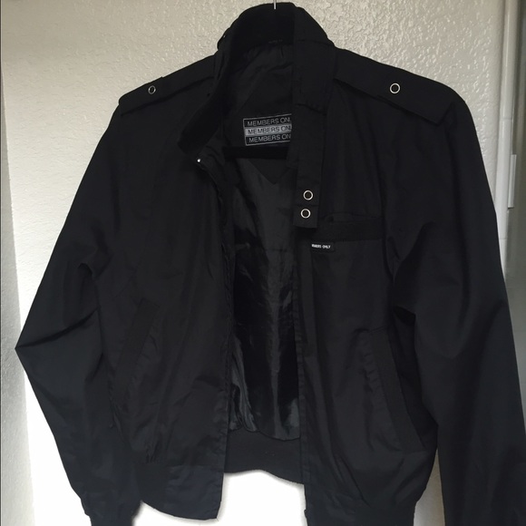 Black members only jacket