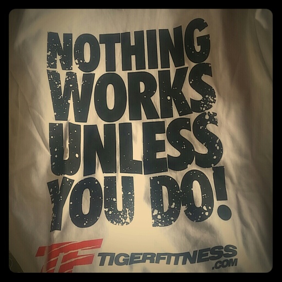 TigerFitness! Gym shirt! Workout! Cotton! Comfort!