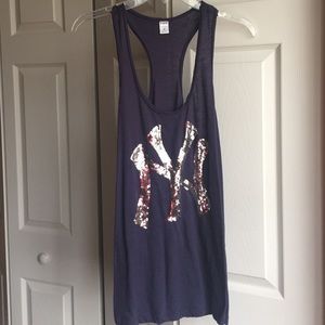 Victoria's Secret sparkle Yankees racerback tank