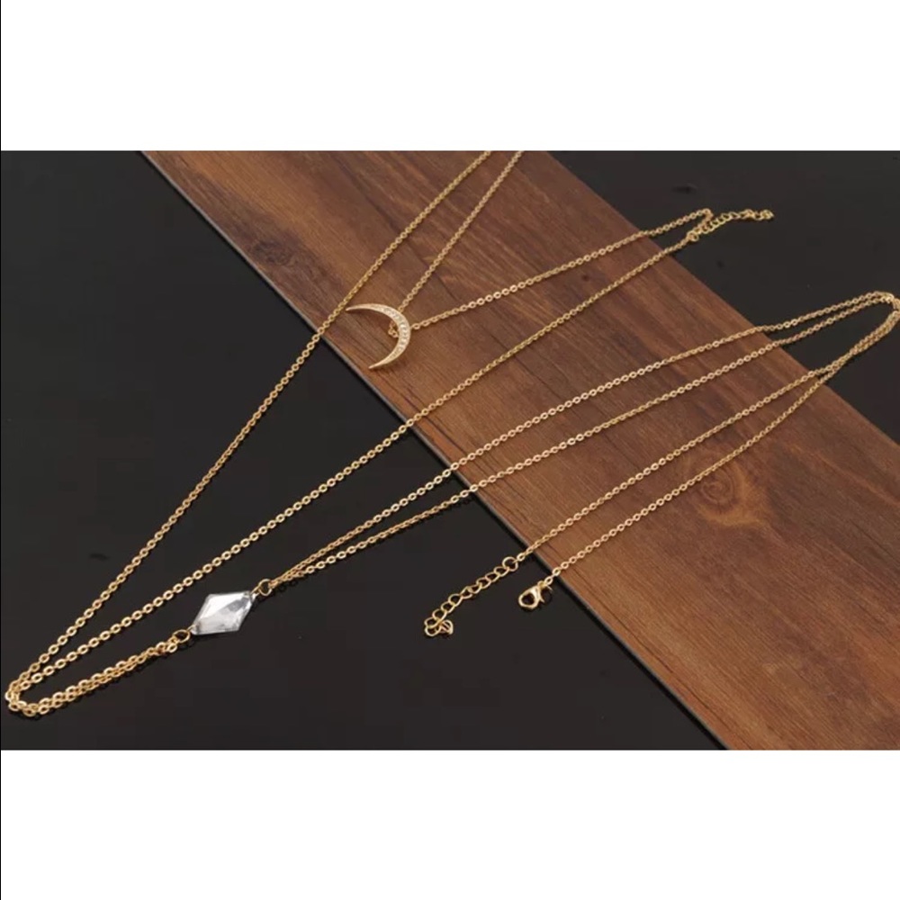 Boho chic summer gold body harness chain - Picture 4 of 7