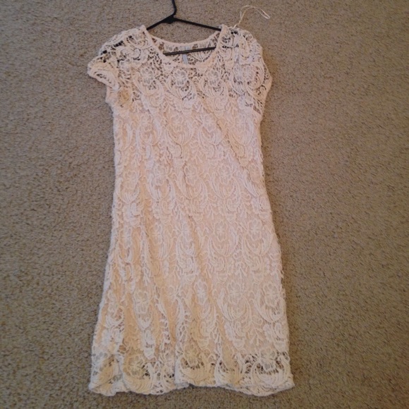 Ivory lace dress