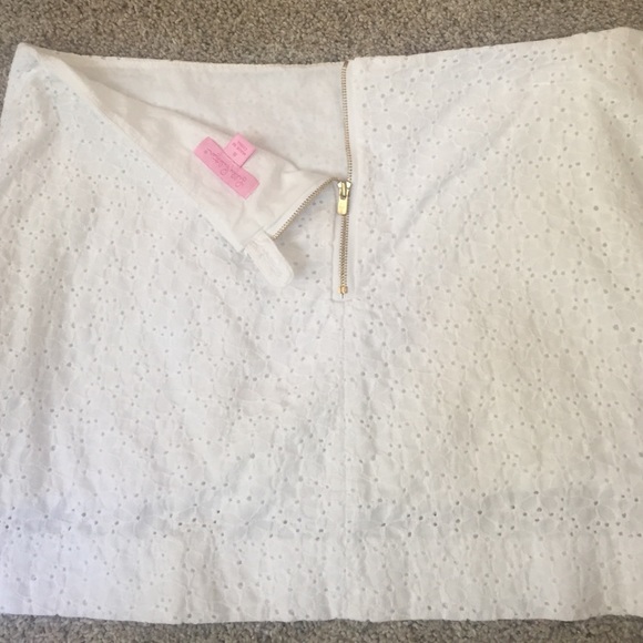 White eyelet Lilly skirt