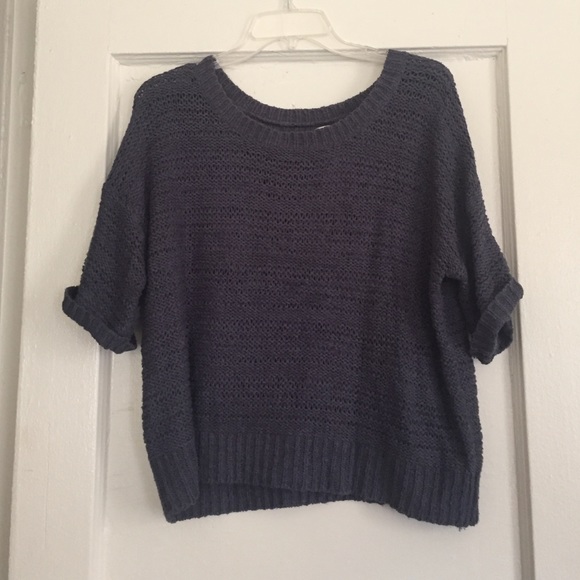 Knit blue top