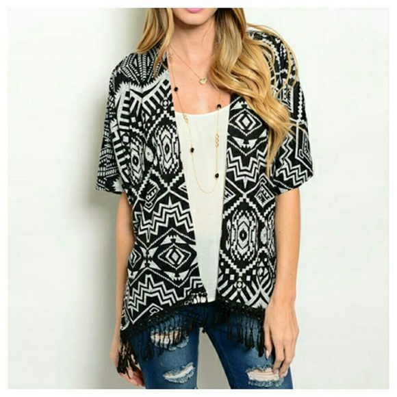 Sweaters - "Zoe" Tribal Kimono Cardigan (Last One)