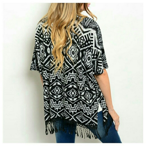 "Zoe" Tribal Kimono Cardigan (Last One) - Picture 2 of 4