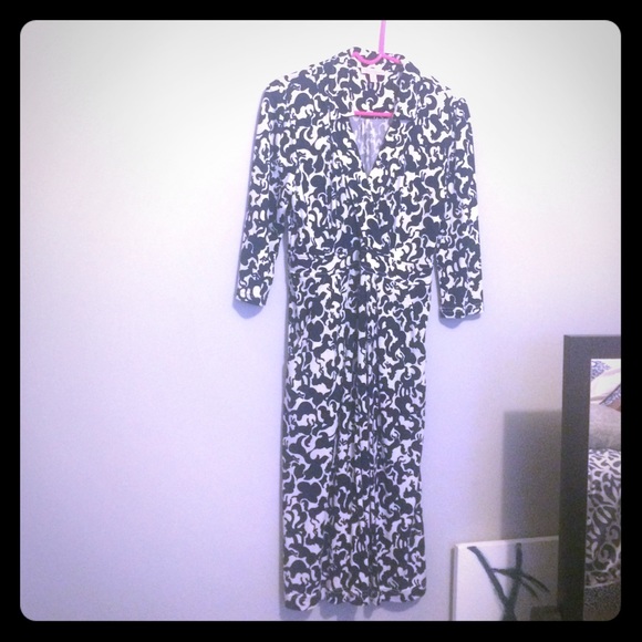 Lilly Pulitzer 3/4 sleeve dress - equestrian silk