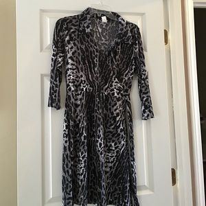 Animal print dress
