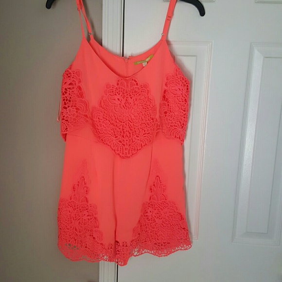 GIANNI BINI coral romper