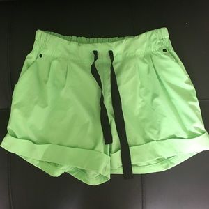 Rare Lime green lululemon shorts