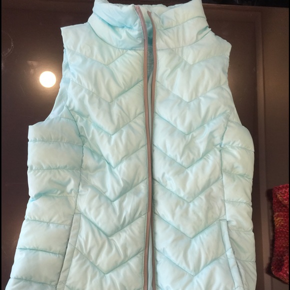 Sea green Puffy vest
