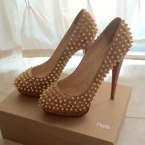 Christian Louboutin Authentic Alti Cork Beige Pump