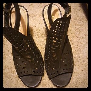 Bamboo sling back sandals