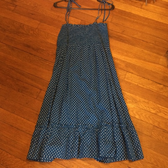 J. Crew Ruffle polka dot dress