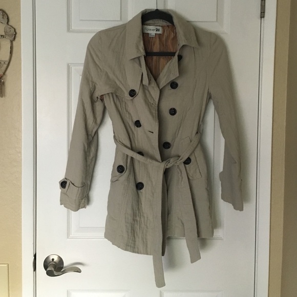Beige cotton Trench coat