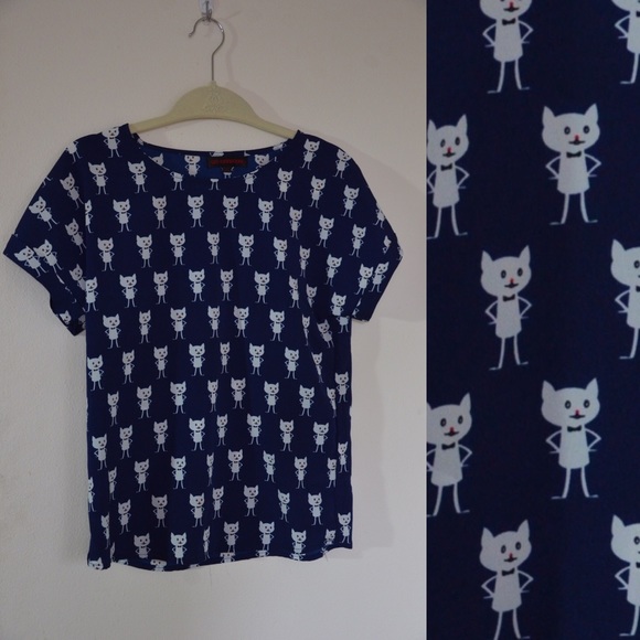 Cat print shirt