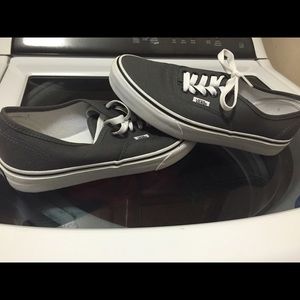 WORN ONCE, Unisex grey vans(MENS 8,WOMANS 9.5)
