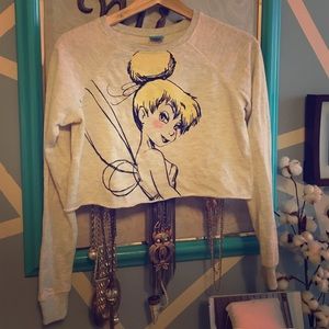 Crop Tinkerbell Sweatshirt