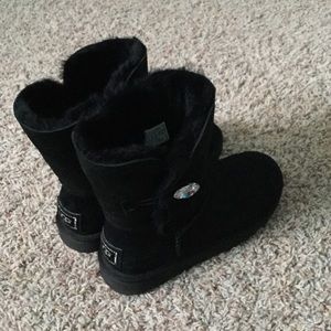 Black Swarovski ugg boots