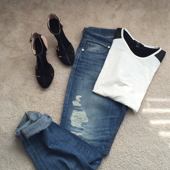 Forever21 Faux Leather Top