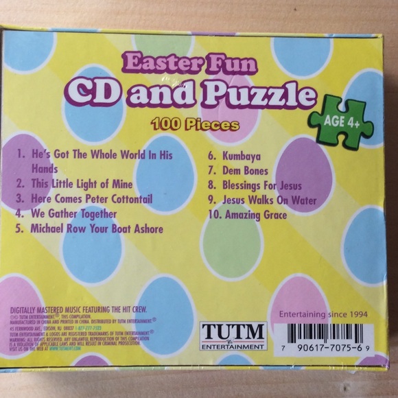 Easter Cd & Real Rabbit Puzzle New - Picture 2 of 2