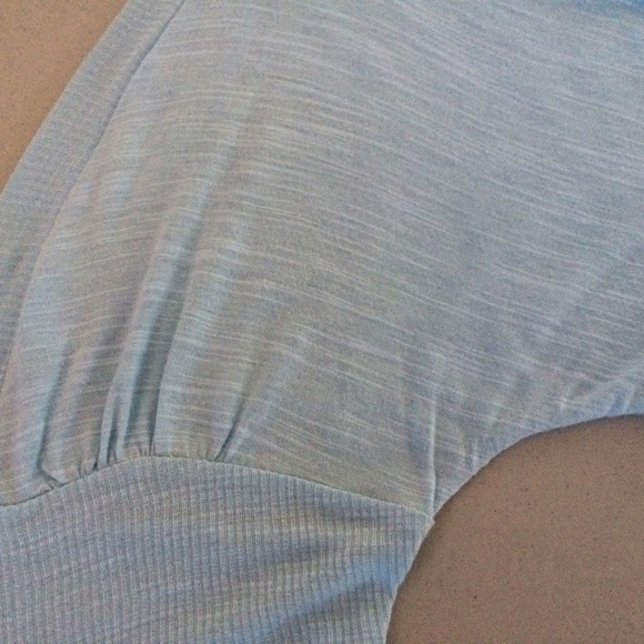 Light Blue Ribbed Top - Picture 3 of 3