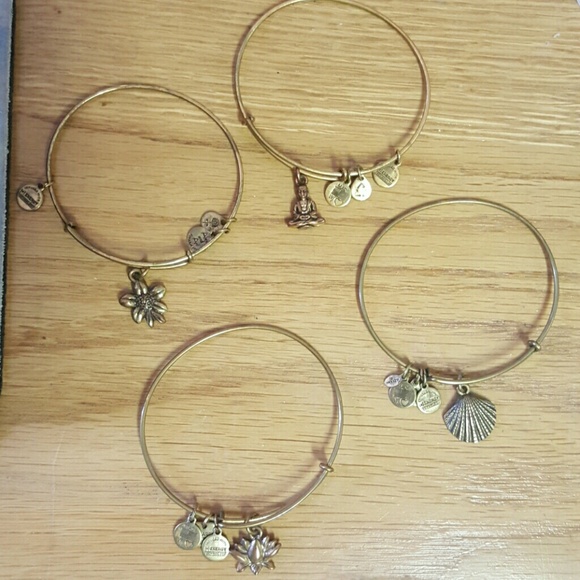 4 Alex and Ani bangles