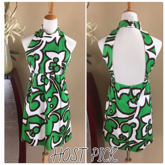 Milly Dresses & Skirts - Milly cotton stunning green/white dress