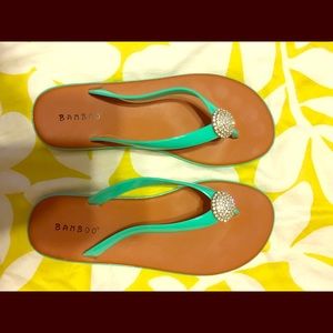 Bamboo Jeweled Jelly Flip Flop