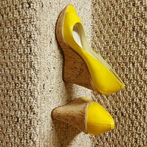 Aldo yellow shoes