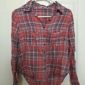 Maurices boyfriend flannel sz small