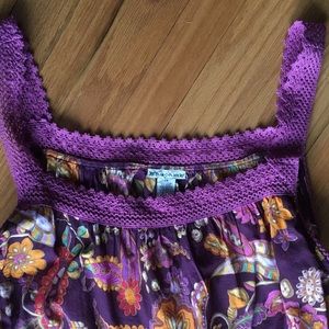 3X Boho tank with coordinating shrug