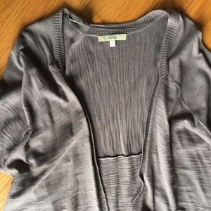 3X cardigan lilac grey color