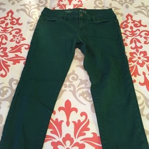 Green straight leg jeans from the limited