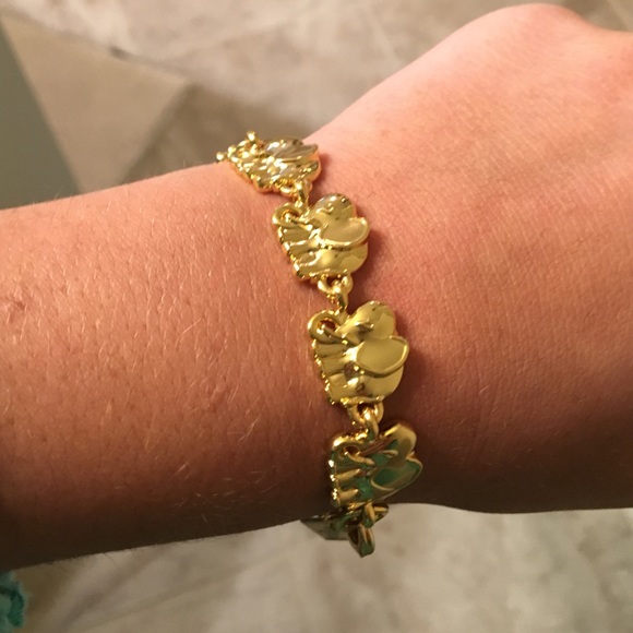 Gold Elephant Lily Pulitzer bracelet