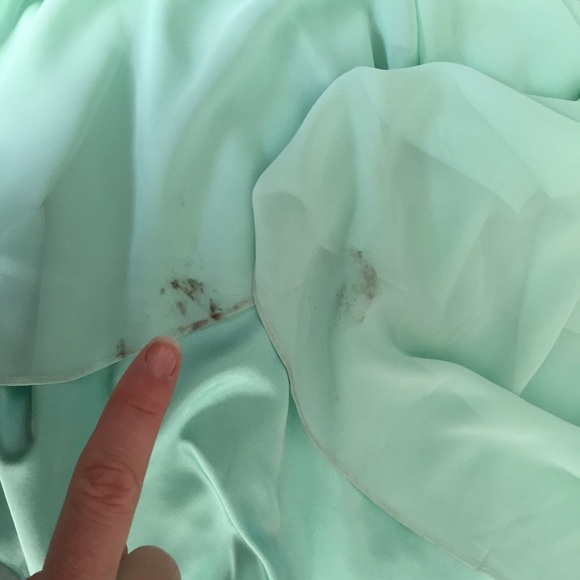 SOLD! Mint Green Floor-length Bridesmaid Dress - Picture 4 of 4