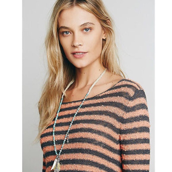 ❤️SOLD❤️Free People Striped Swing Tunic Dress - Picture 4 of 4