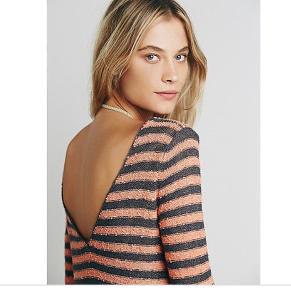 ❤️SOLD❤️Free People Striped Swing Tunic Dress - Picture 3 of 4