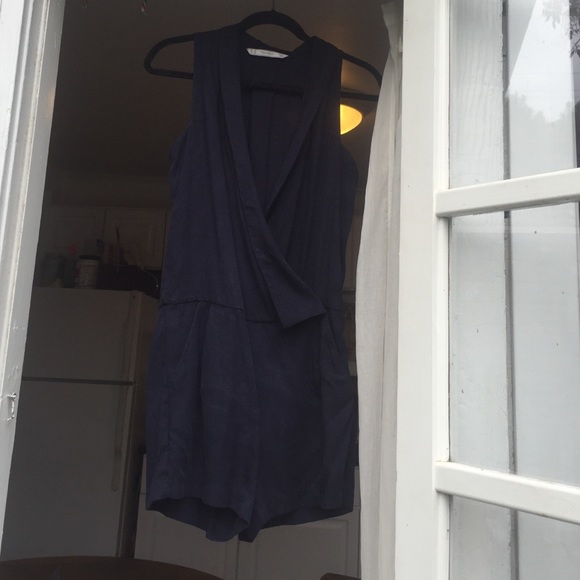 Navy blue romper