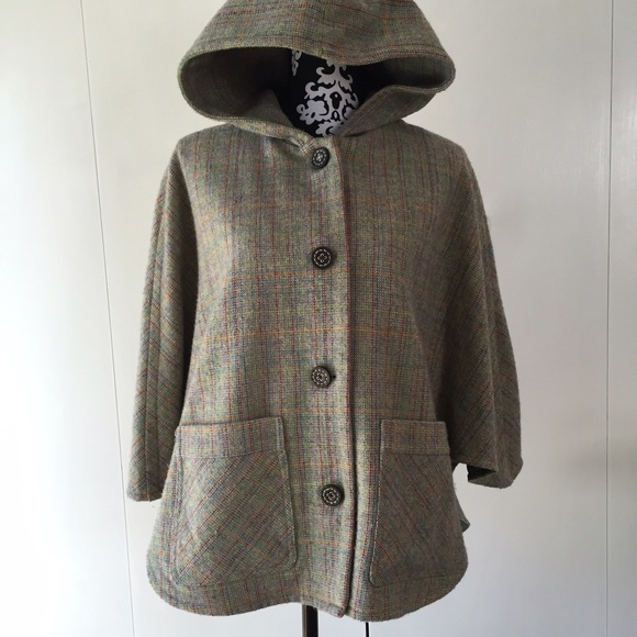 Tweed Poncho perfect for Spring!