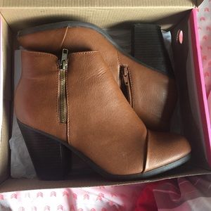 Tan booties