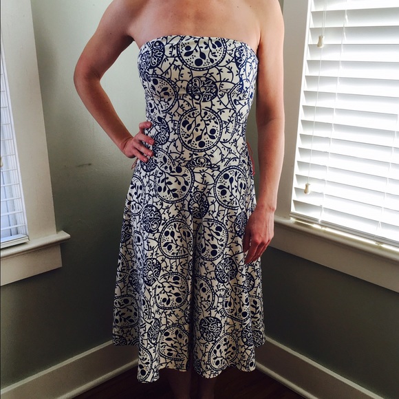 Anthropologie Strapless Dress