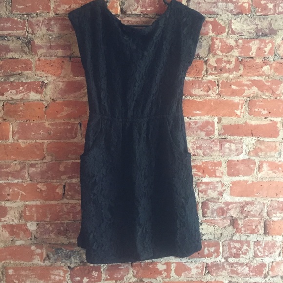 Bar III Black Lace Dress