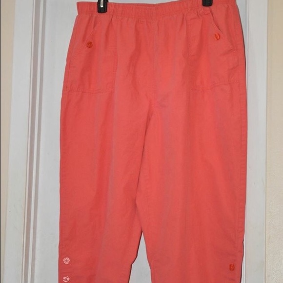 "SOLD".        Kim Rogers Capri Pants size 2X - Picture 1 of 2