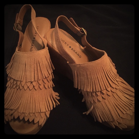 Lucky Brand Fringe Wedge