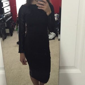 ASOS Faux Leather Midi Dress