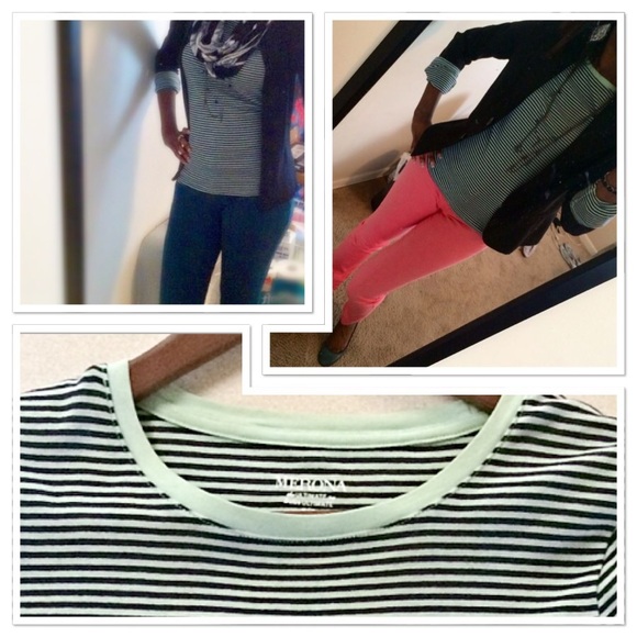 ❌DONATED❌Merona | Striped Longsleeve Fitted Tee - Picture 4 of 4